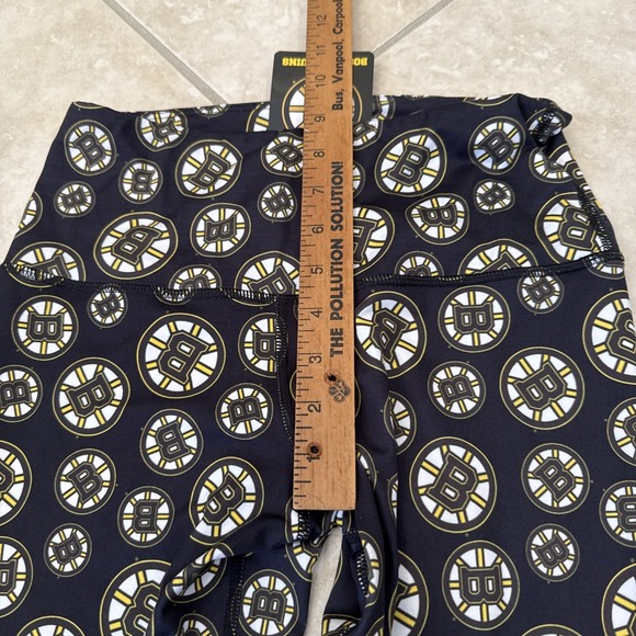 Boston‎ Bruins Leggings NHL Hockey Bruins Yoga Pants Logo Leisure Wear - Picture 3 of 6